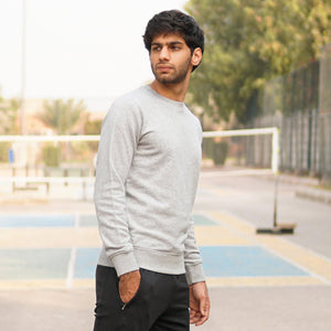 DaDa Basic Heather Grey Sweatshirt - theDaDaist