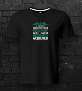 DTG #EarnYourFreedom Black Tee - theDaDaist