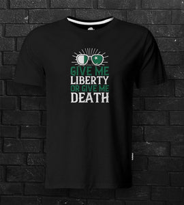 DTG #LibertyOrDeath Black Tee - theDaDaist