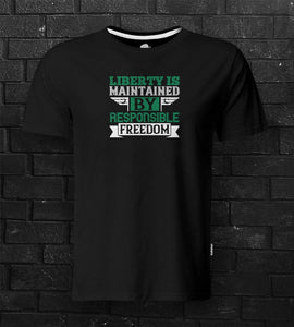 DTG #Responsibility Black Tee - theDaDaist