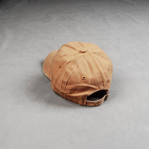 Denim Mustard Washed Denim Cotton Cap - theDaDaist