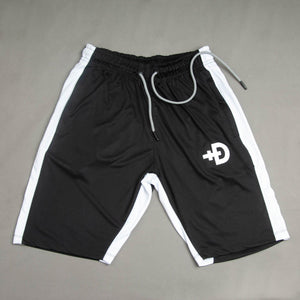 Speedy White Twin Panel Dry Fit Shorts - theDaDaist