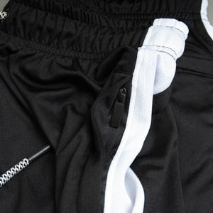 Speedy White Twin Panel Dry Fit Shorts - theDaDaist