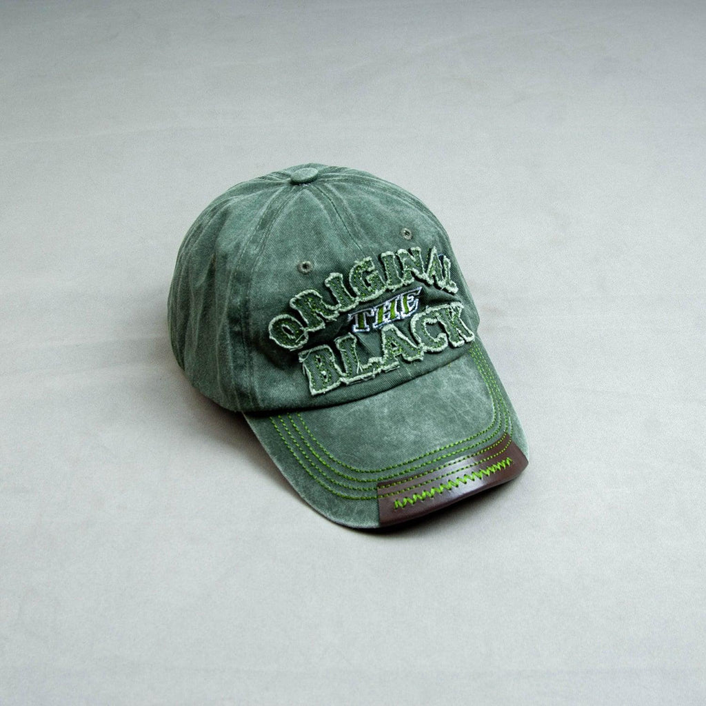 OTB Green Washed Denim Cotton Cap - theDaDaist