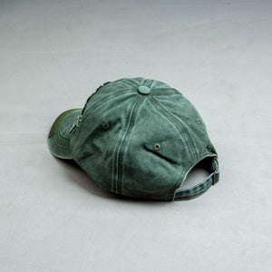 OTB Green Washed Denim Cotton Cap - theDaDaist