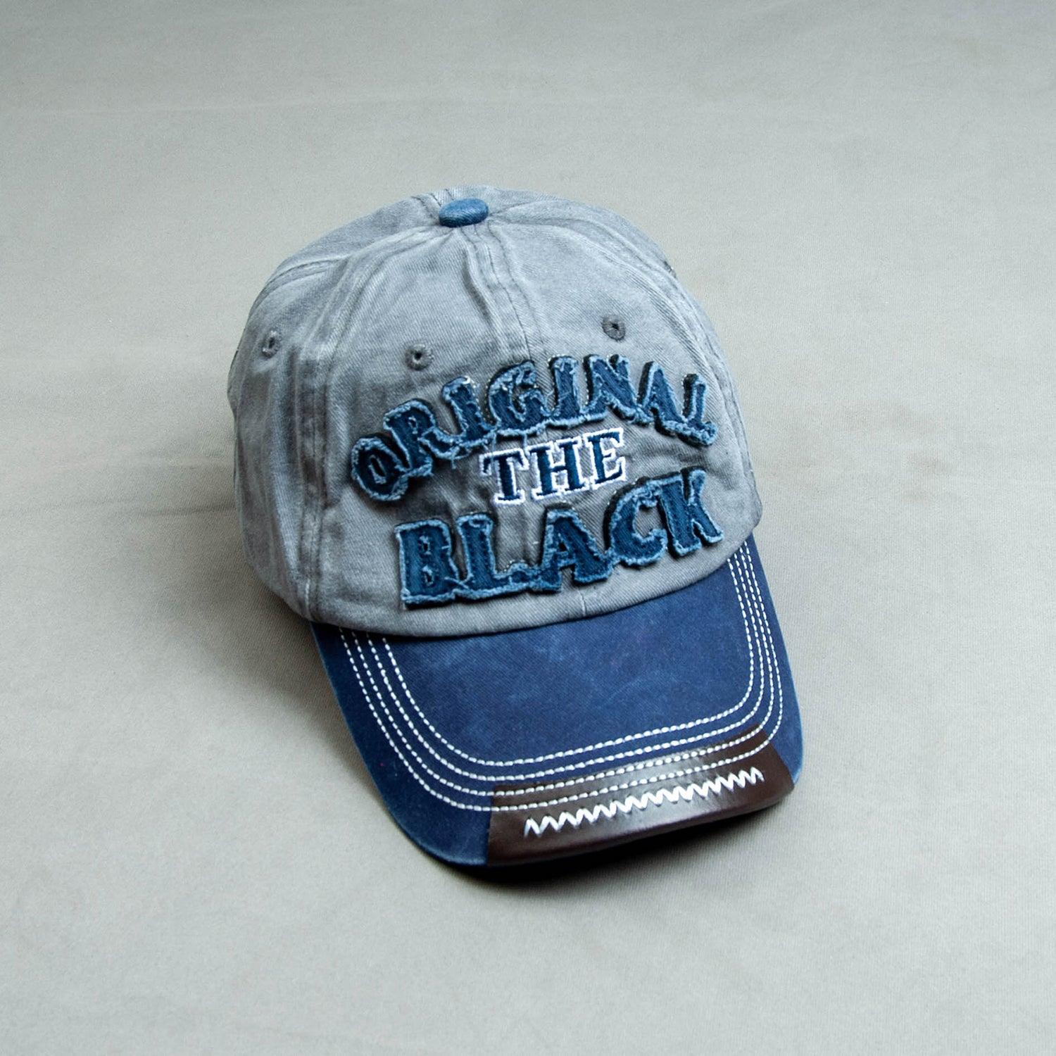OTB #GreyBlue Washed Denim Cotton Cap - theDaDaist