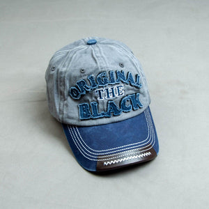 OTB #GreyBlue Washed Denim Cotton Cap - theDaDaist