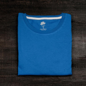 DaDa Plain Blank Core Blue Tee - theDaDaist