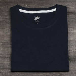 DaDa Plain Blank Navy Tee - theDaDaist