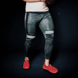 Teal Dri-FIT Men's Pants with Knee Stripes - theDaDaist
