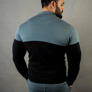 FITBULL BLACK AND TEAL JACKET - theDaDaist